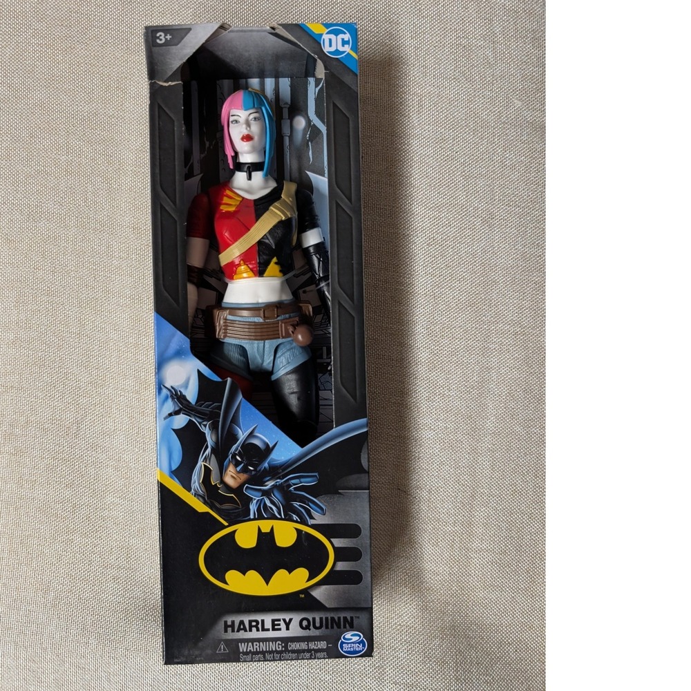 DC Comics Harley Quinn Action Figure Unisex 12in Multi New Spin Master Batman